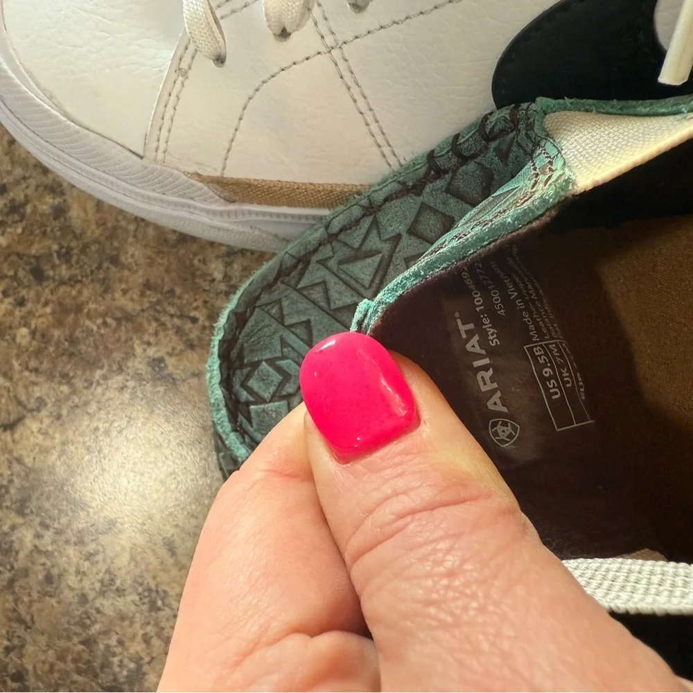 Ariat Teal loafers size 9.5 - Picture 5 of 5